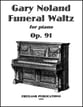 Funeral Waltz Op. 91 piano sheet music cover